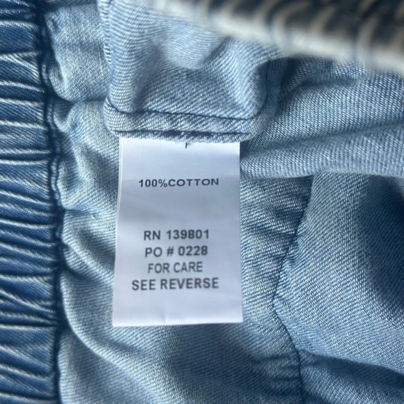 Shug Lala Mini Skirt Skort Denim Blue Medium NWOT - Picture 6 of 10